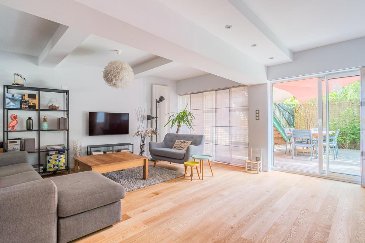 Apt T5 Renove Avec Bureau Jardin Et Parking En Centre Ville Toulouse Exterior foto